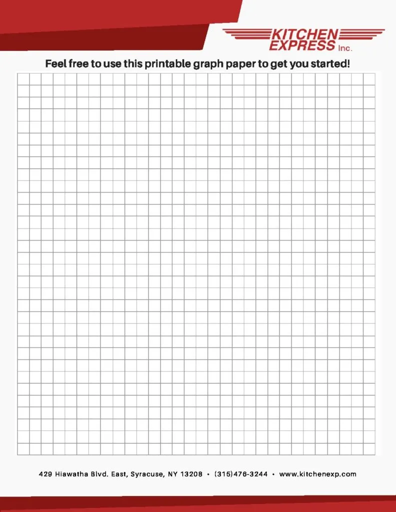 Kitchen Express kitchen layout graph paper