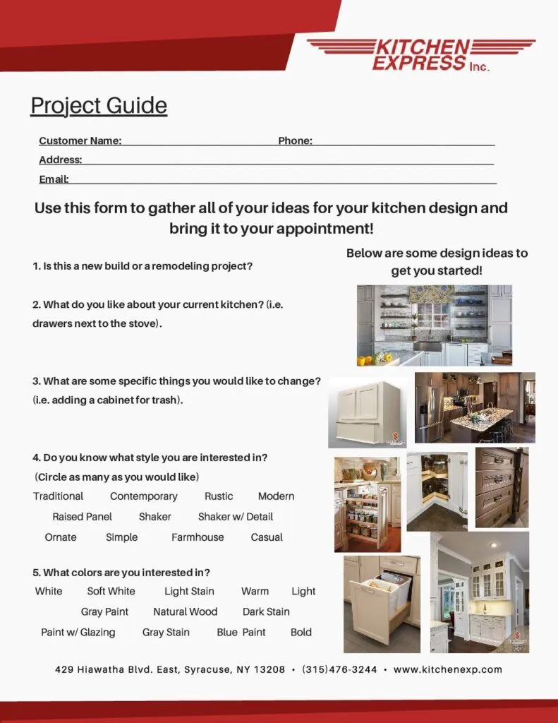 Kitchen Express project planning guide