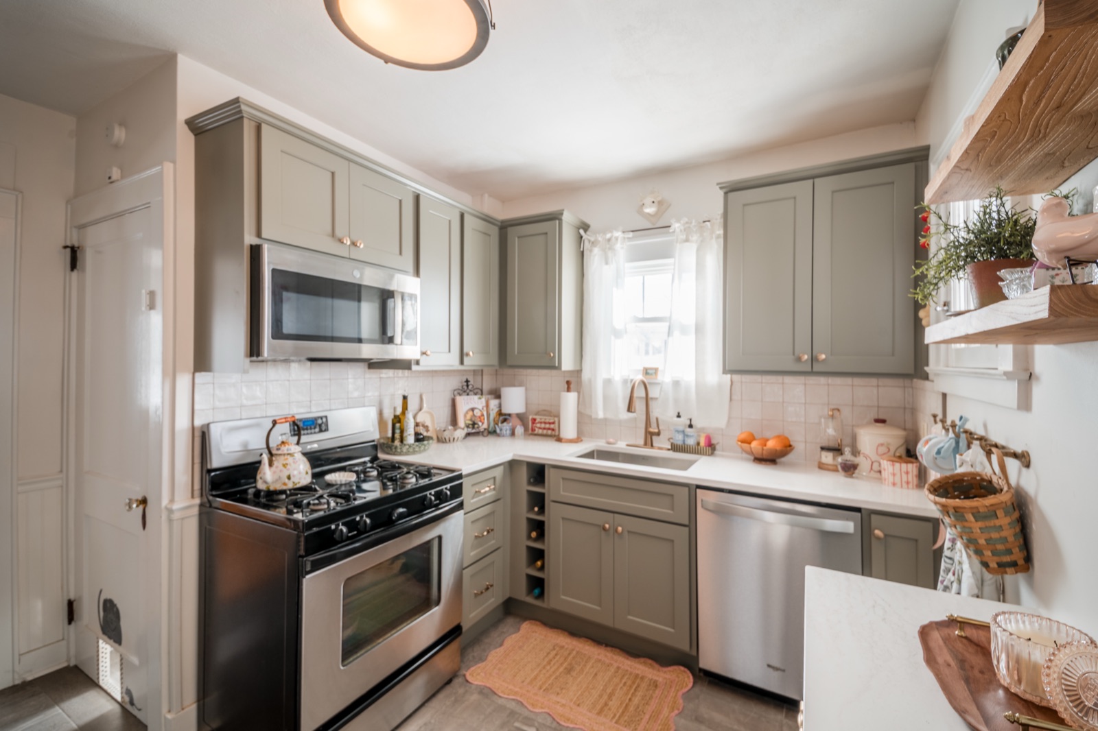 Maryanne kitchen sage green shaker cabinetry. Kitchen Express, Syracuse NY