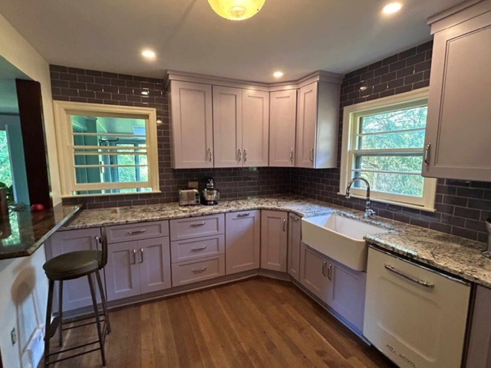 Lavender Shaker Cabinets