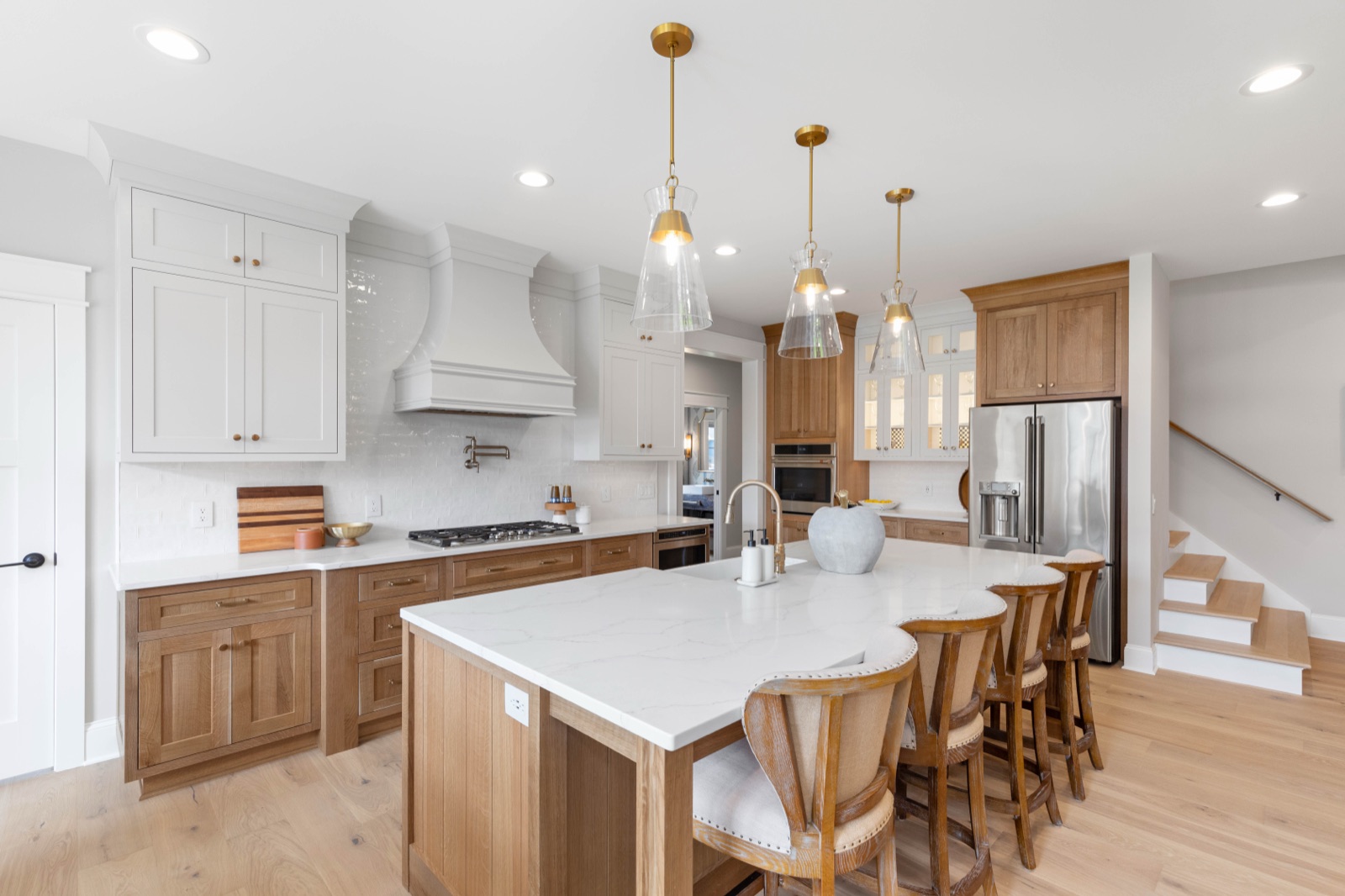 The Stone Hammer Kitchen — Two-tone detail